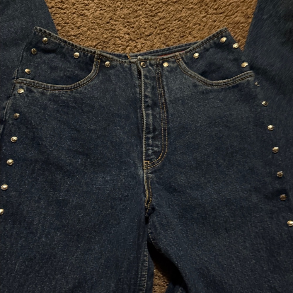 Lawman  vintage  size 7 Studded Blue Denim Jeans